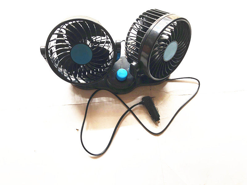货车车载双头风扇24V带点烟器插头24V