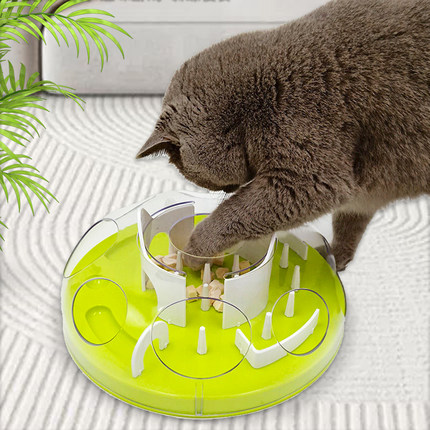 猫咪漏食玩具狗狗慢食自嗨解闷猫粮藏食碗消耗精力逗猫宠物喂食器