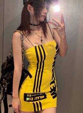 美式辣妹世界杯足球宝贝cos抹胸背心女纯欲风短款拉拉队服应援服