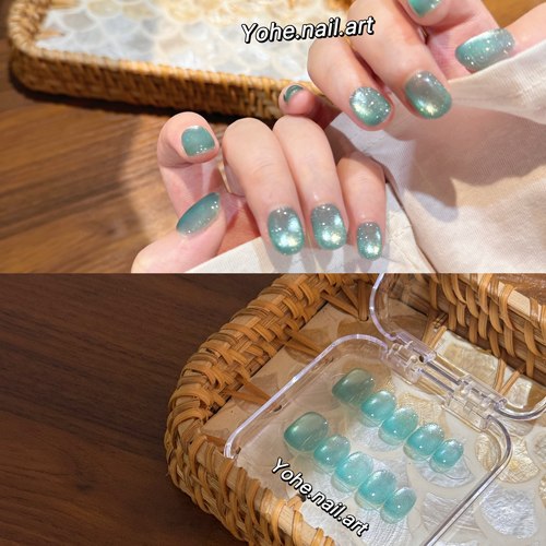 宥荷Studio 蓬莱仙境 高级感穿戴甲美甲定制假指甲手工定制短甲