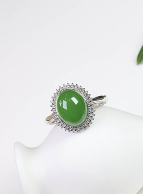 原创设计翡翠金镶玉手饰送妈妈