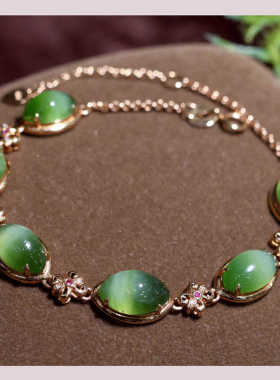 原创设计翡翠金镶玉送老婆礼物