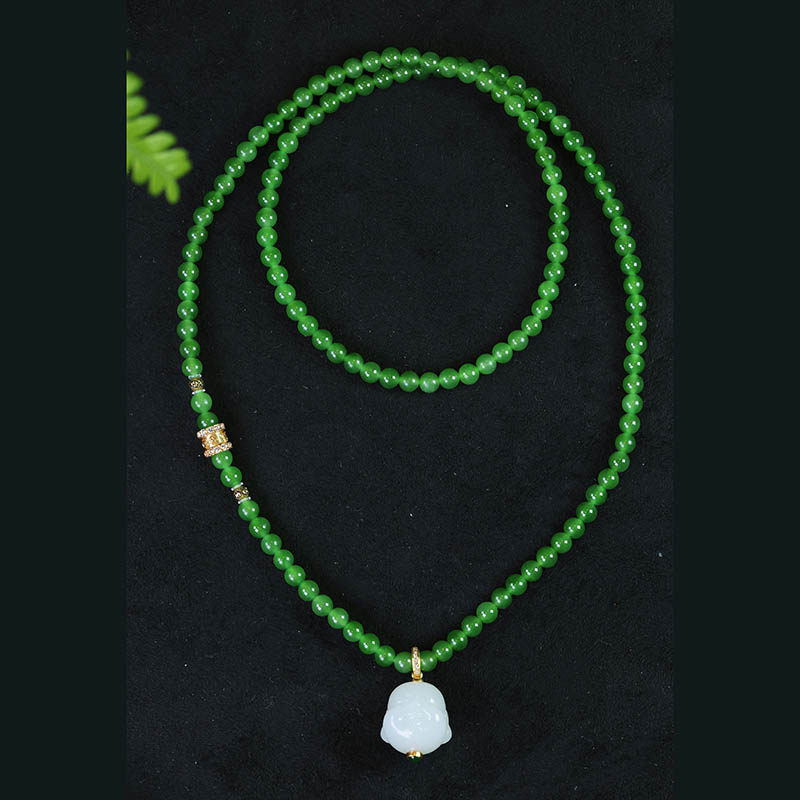 原创设计翡翠金镶玉挂件送老婆