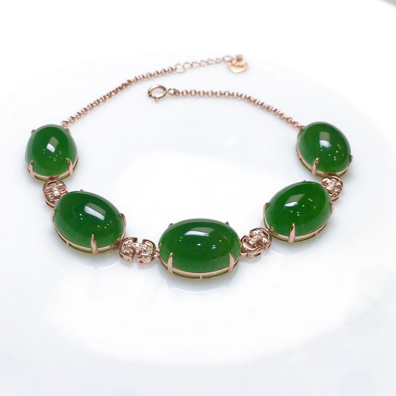 时尚潮流翡翠金镶玉送老婆