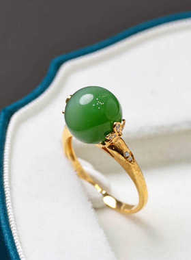 原创设计翡翠金镶玉挂件送老婆礼