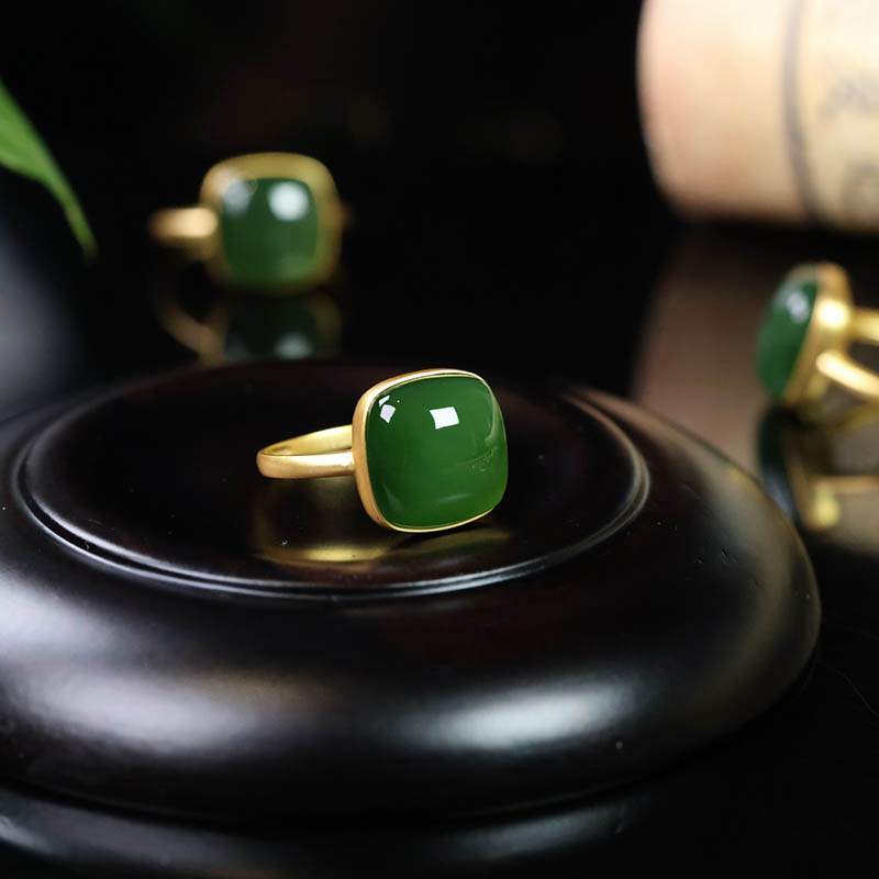 原创设计翡翠金镶玉手饰送妈妈