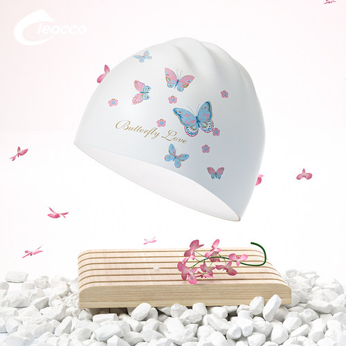 Leacco泳帽防水护耳不勒头