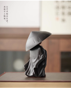 创意陶瓷茶漏茶滤茶宠家用茶叶过滤网功夫茶具滤茶器单个全瓷过滤