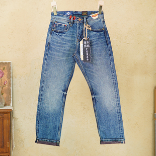 501裤 8025赤耳丹宁15盎司牛仔裤 新款 春季 型复古直筒水洗百搭 男士