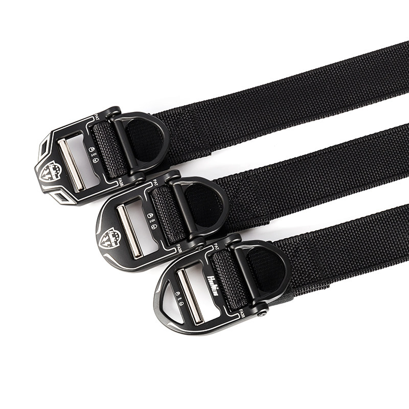 新品cf黑鹰尼龙战术腰带男士 无孔合金日字扣头裤带帆布户外3.8cm
