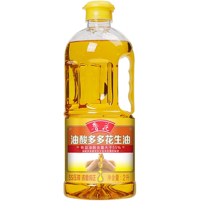 鲁花食用油压榨一级油酸多多桶装