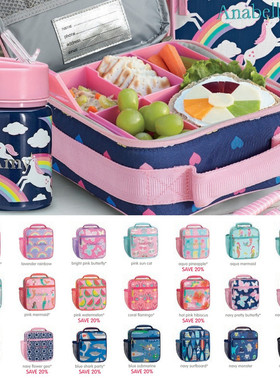出口美国 PBK轻奢纯原 多款超级卡通保温包 儿童午餐包 可手提