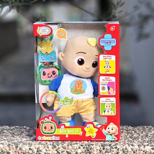 出口英国 宝贝JOJO原装捏手发光说话唱歌陪睡玩偶  婴幼儿玩具