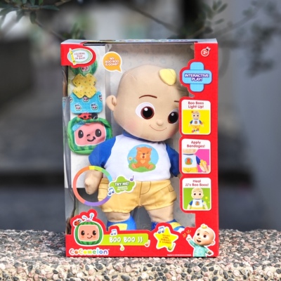 出口英国 宝贝JOJO原装捏手发光说话唱歌陪睡玩偶  婴幼儿玩具