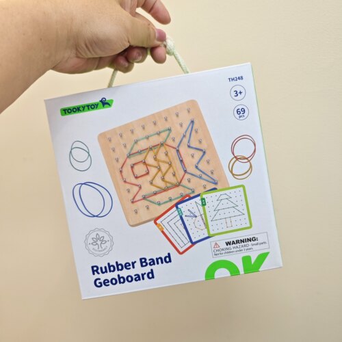 官售27美刀 出老美TOOKYTOY原装蒙氏橡皮筋钉板 儿童益智玩具教具