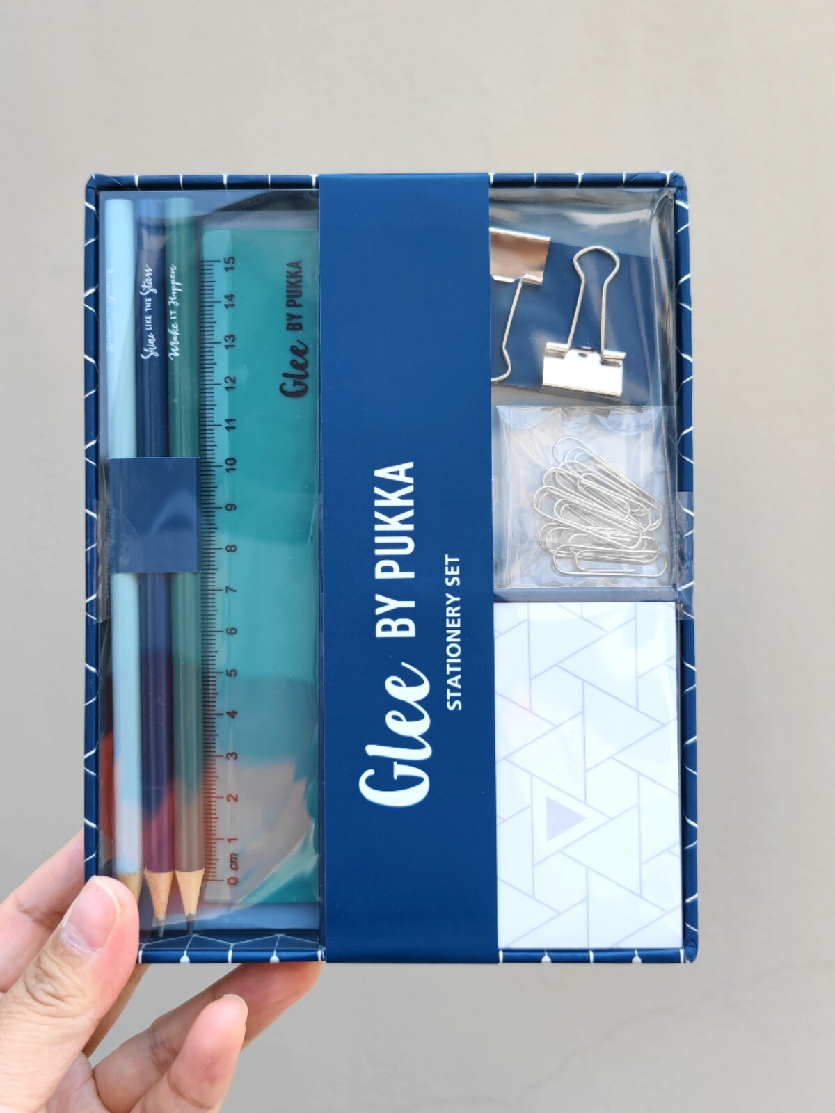 영국으로 수출되는 PUKKA 오리지널 블루 + 핑크 플라워 문구 선물박스 세트 2가지 스타일