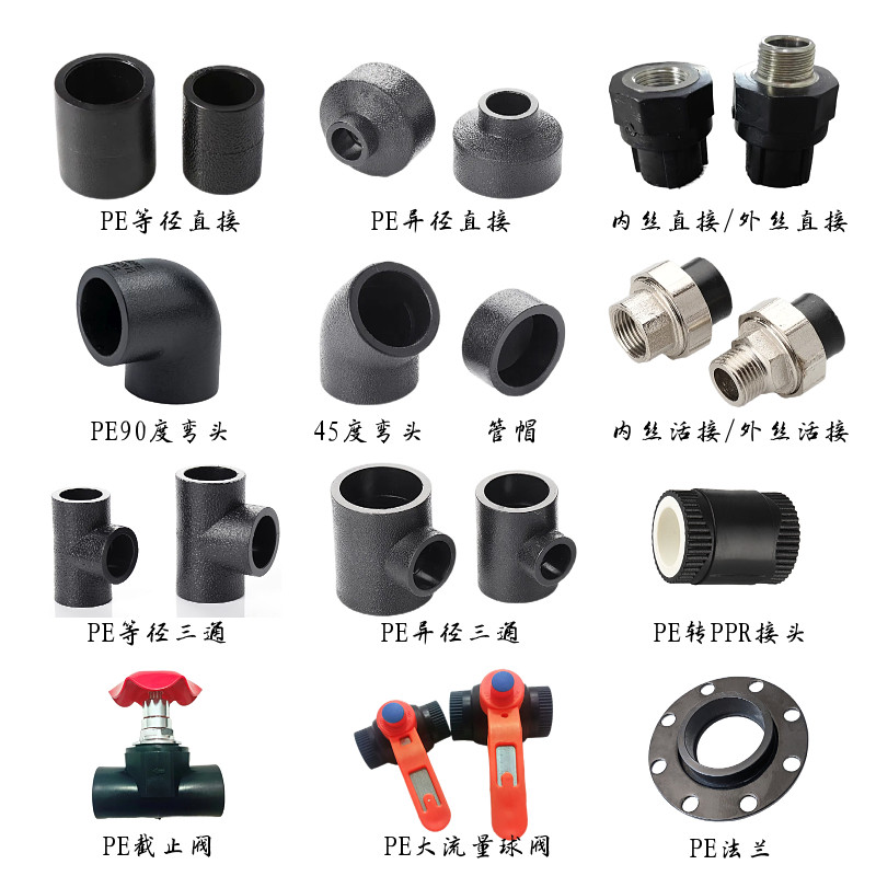 pe管配件自来水管热熔管件2025