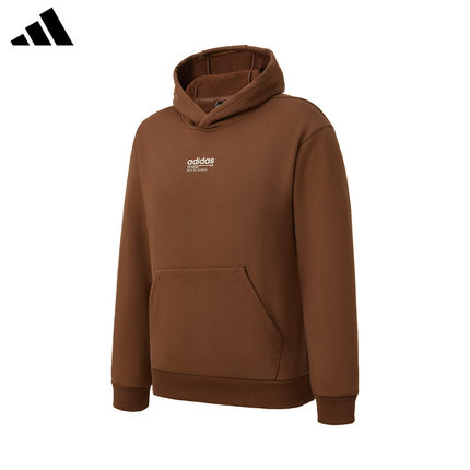 adidas阿迪达斯加绒卫衣男官方正品运动休闲新款连帽套头衫JX9432