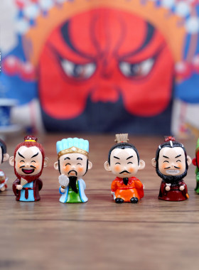 家居摆件三国人物饰品