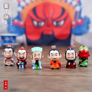 家居摆件三国人物饰品