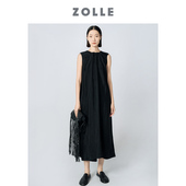 利落剪裁极简无袖 ZOLLE因为 宽松连衣裙新品