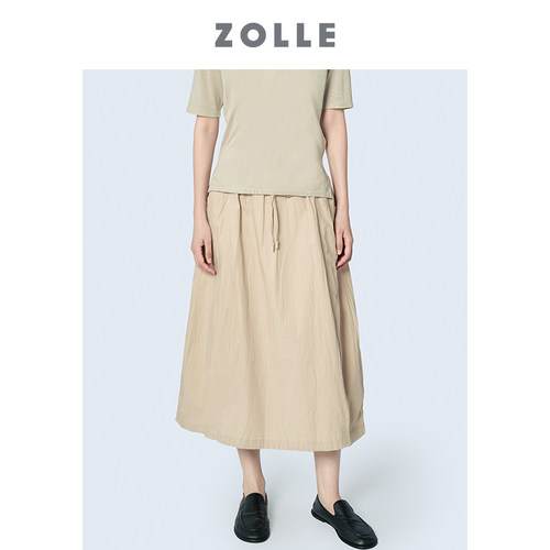 肌理感舒适廓形A字半裙