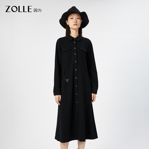 因为秋冬新款时尚连衣裙