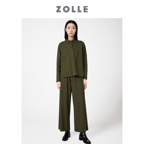 因为新款直筒显瘦休闲长裤