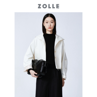 风衣夹克 极简设计感利落剪裁短款 ZOLLE因为