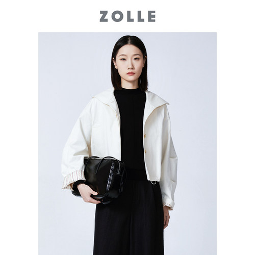 ZOLLE因为极简利落短款风衣