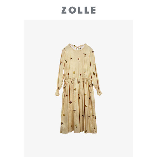 ZOLLE原创花色宽松舒适连衣裙