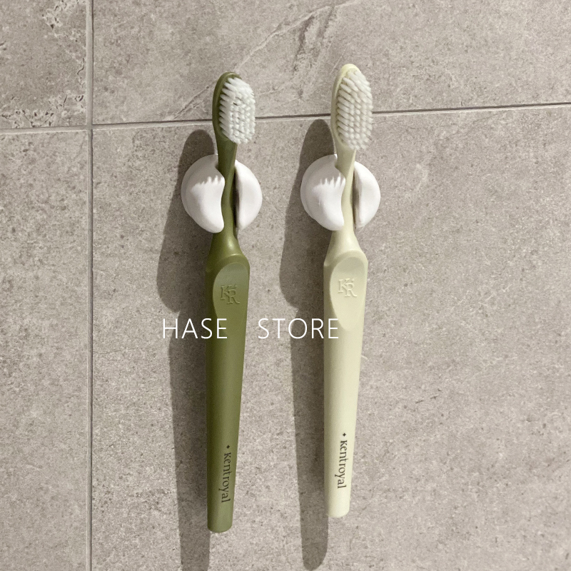 小巧节省空间吸盘式牙刷架