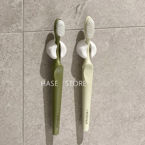 小巧节省空间吸盘式牙刷架