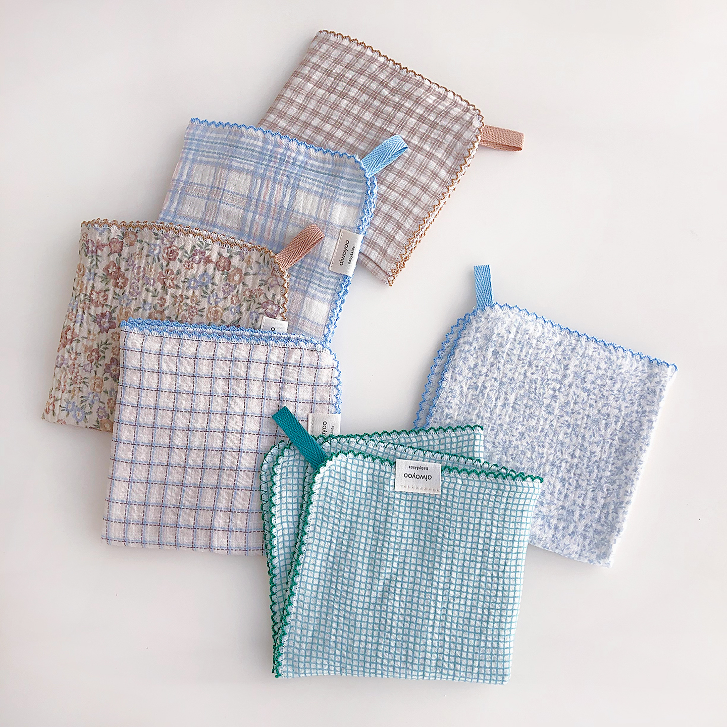 韩式纯棉纱布洗碗巾餐具擦干布