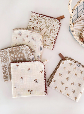 美拉德纯棉纱布洗碗巾韩式厨房可爱餐具擦干布挂式抹布儿童擦手巾