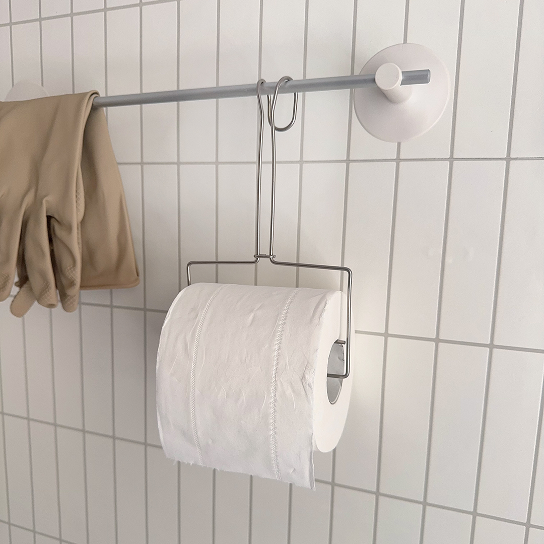 日式简约卷纸挂架纸巾挂钩