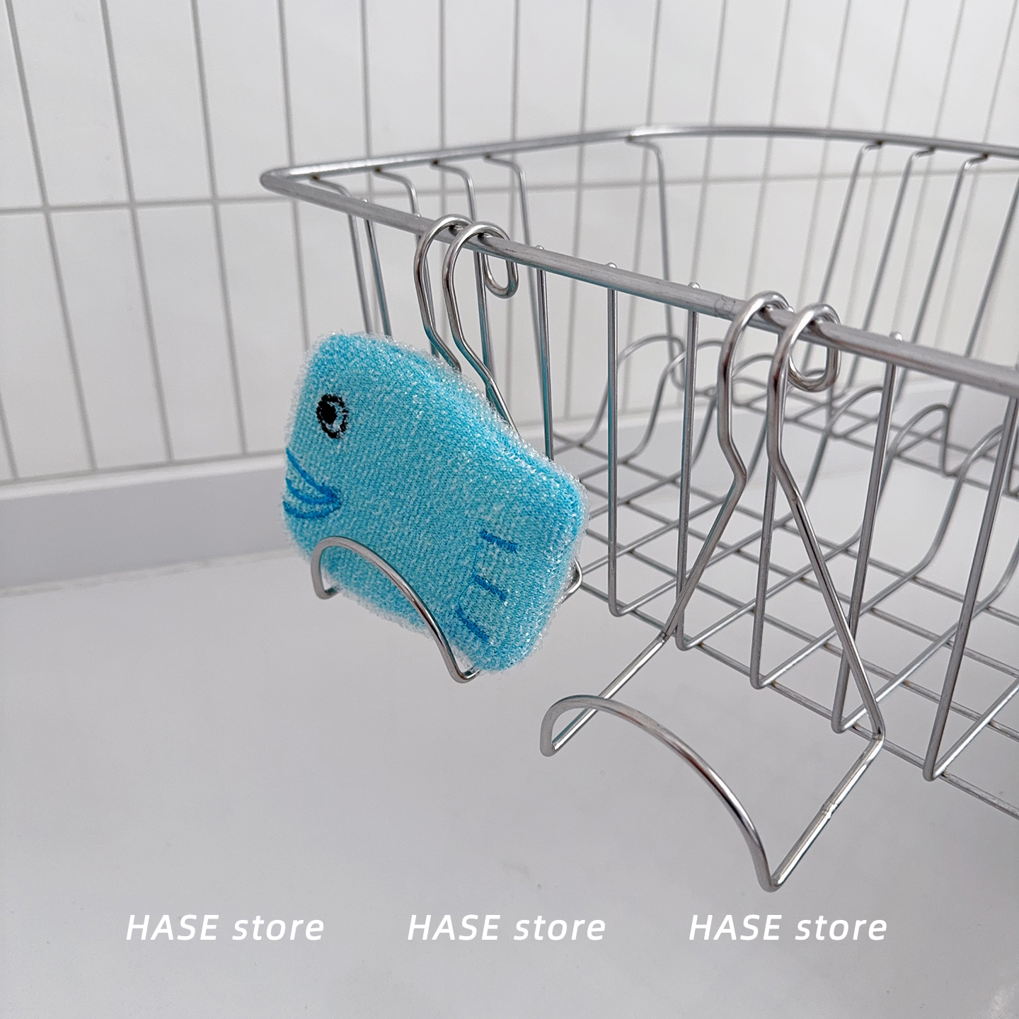 日本同款不锈钢洗碗海绵收纳挂钩厨房水槽百洁布钢丝球沥水置物架