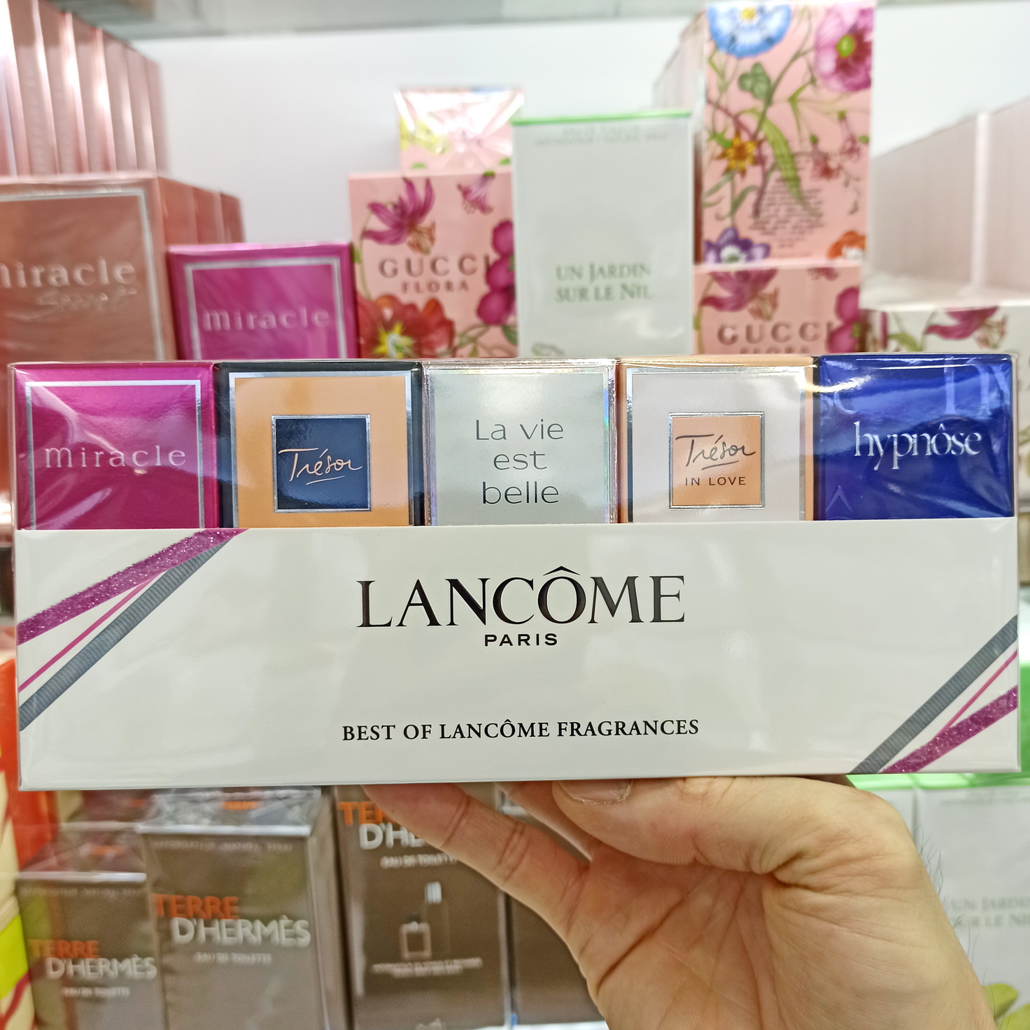 Lancome兰蔻香水精选Q版女士五件套装礼盒花果香调学生礼品无喷头