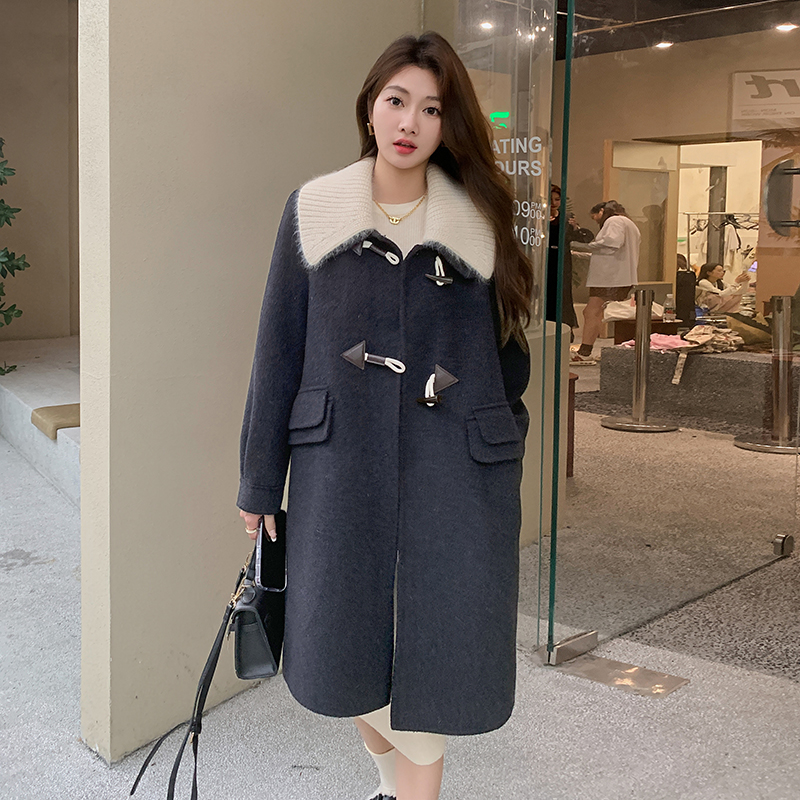 现货 70毛三色双面羊绒大衣2C115-2156-P260-K368