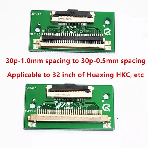 适用华星 HKC 30P0.5MM间距转30P常规1.0MM间距 转接板QK-0828A/B