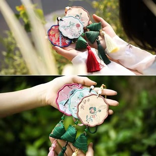 端午节艾草香包香囊刺绣平安符粽子挂件车载随身驱蚊福袋小礼物品