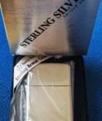 Zippo原装 纯银老盔甲机 正品