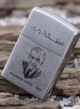 ZIPPO原装正品 防风打火机 芝宝 创始人肖像签名200FL 专柜正版