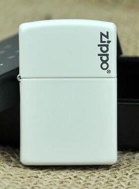 ZIPPO原装正品打火机 经典之标 白色哑漆标志214ZL 专柜正版 防风