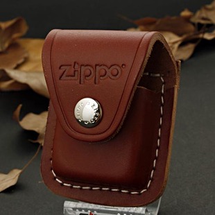 棕色铁扣式 皮套 芝宝打火机 专用配件 正品 专柜正版 ZIPPO原装