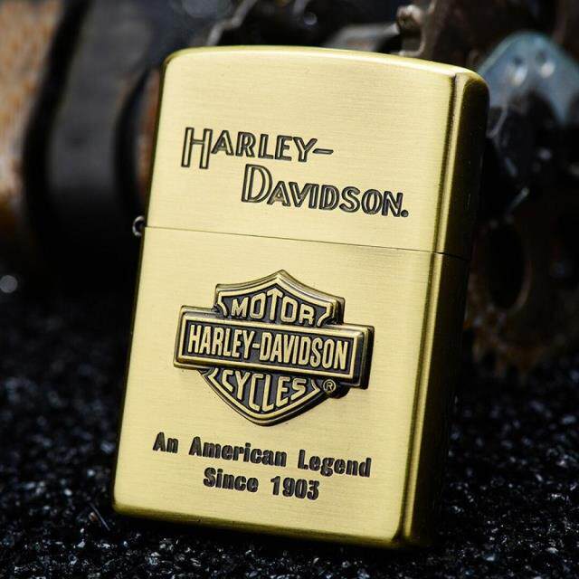 原装正品ZIPPO打火机正版 哈雷戴维森 纯铜贴章哈雷盾牌ZP HDP-11