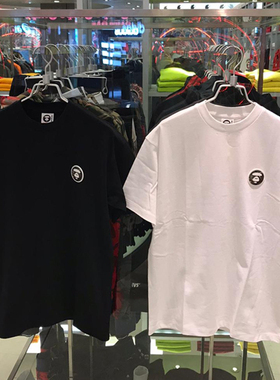 潮牌aape男士短袖t恤26春夏休闲宽松落肩迷彩标百搭圆领纯色0512