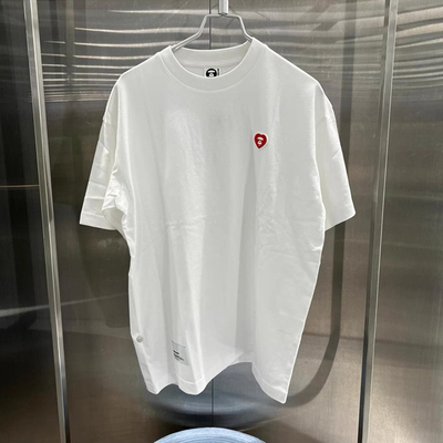 重磅厚实潮牌aape男短袖宽松t恤