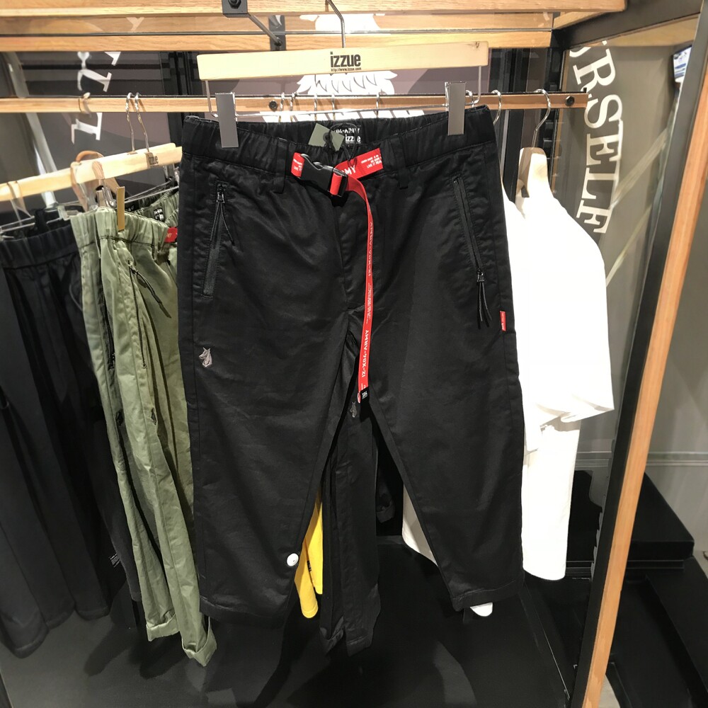 断码折扣潮牌男IZZUE八分休闲裤