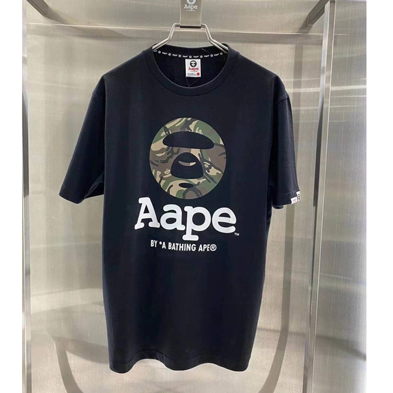 重磅厚实OE纱潮牌AAPE男短袖T恤